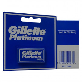 Gillette platinum blades. Minibox (new format).