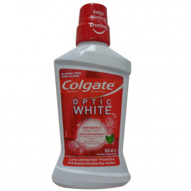 Colgate mouthwash 500 ml. Optic white.