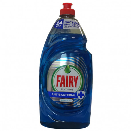 Fairy lavavajillas líquido 870 ml. Platinum antibacterias eucalipto.