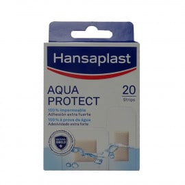 Hansaplast adhesive bandage 20 u. Aqua protect adhesión extra strong.