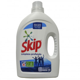 Skip detergente líquido 35 dosis 1,75 l. Limpieza profunda.