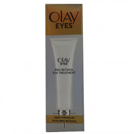 Olay Eyes pro-retinol 15 ml. Contorno de ojos antiarrugas.
