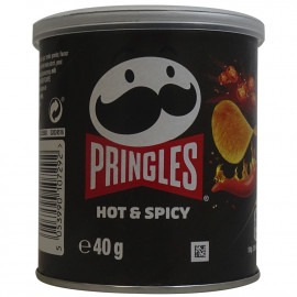Pringles chips 40 gr. Hot & Spicy 12 u.