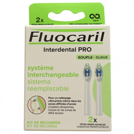 Fluocaril recambio cepillo de dientes 2 u. Interdental PRO Suave.