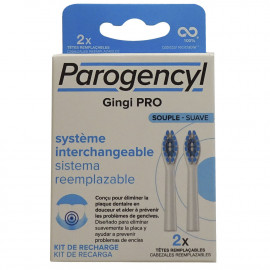 Parogencyl recambio cepillo de dientes 2 u. Gingi PRO suave.