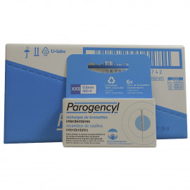 Parogencyl recambio bastoncillo interdental 6 u. XXS - 0.6 mm.