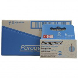Parogencyl recambio bastoncillo interdental 6 u. XS - 0.8 mm.