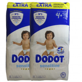 Dodot diapers 52 u. Sensitive 10-15 kg. Size +4.