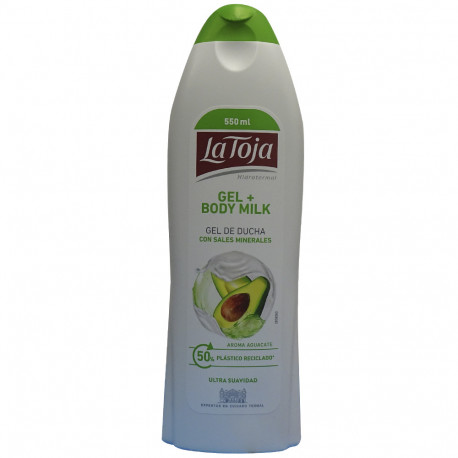 La Toja gel + body milk 550 ml. Aguacate.