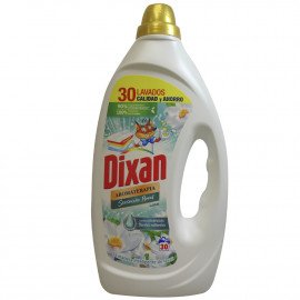 Dixan gel detergent 30 dose 1,500 l. Aromateraphy flower sensation.