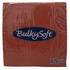BulkySoft servilletas 38 x 38 cm. 2 capas 40 u. Rojo.