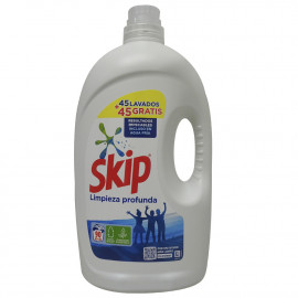 Skip detergente líquido 90 dosis 4,05 L. Limpieza profunda.