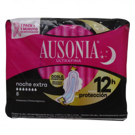 Ausonia sanitary 8 u. Ultra fine night with wings.