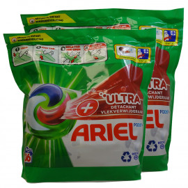 Ariel detergent in tabs 2x36 u. Extra powder.