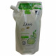 Dove bath gel 720 ml. Eco-refill cucumber and green tea.