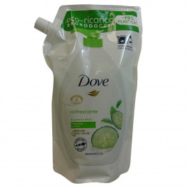 Dove bath gel 720 ml. Eco-refill cucumber and green tea.