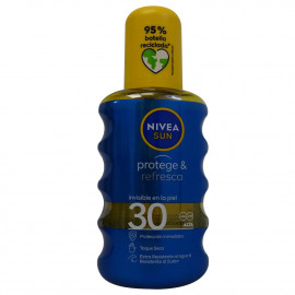 Nivea sun oil spray 200ml. Protection 30 protect and refresh.