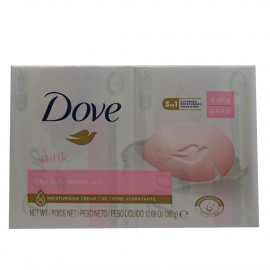 Dove bar soap 4X90 gr. Pink.