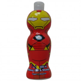 Iron Man gel y champú 400 ml. 2 en 1.