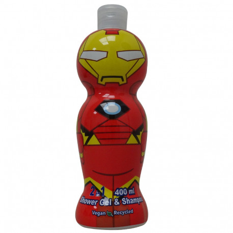Iron Man gel y champú 400 ml. 2 en 1.