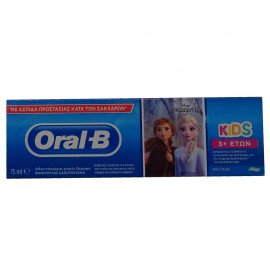 Oral B pasta de dientes 75 ml. Kids sabor suave Frozen.