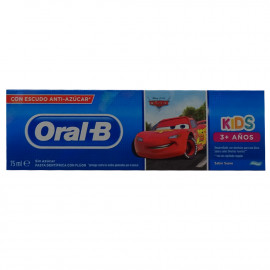 Oral B pasta de dientes 75 ml. Kids sabor suave Cars.