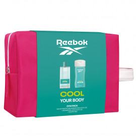 Reebok toiletry bag eau de toilette 100 ml. + gel 250 ml. Cool your body.