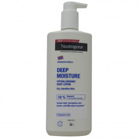 Neutrogena body lotion 400 ml. Dry and sensitive skin.