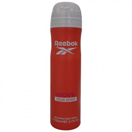 Reebok spray deodorant 150 ml. Move your body woman.