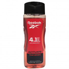 Reebok gel 400 ml. Activate your senses aloe & extract ginseng 4 in 1.