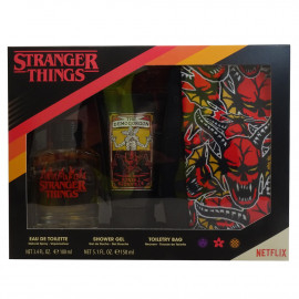 Stranger Things pack Eau de Toilette 100 ml. + Gel de ducha 150 ml. + Bolso de tocador.