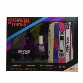 Stranger Things pack eau de toilette 100 ml. + nail polish 10 ml. + smartphone bag.