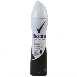 Rexona desodorante spray 200 ml. Invisible Black & White Diamond.