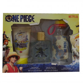 One Piece pack eau de toilette 100 ml. + gel 150 ml. + water bottle.