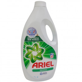 Ariel detergente gel 50 dosis 2,75 l. Original.