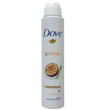 Dove deodorant spray 200 ml. Go fresh passion fruit.