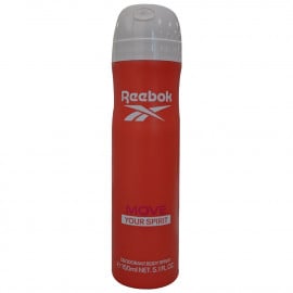 Reebok spray deodorant 150 ml. Move your spirit woman.