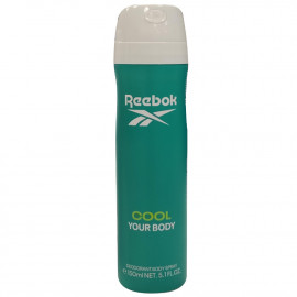 Reebok spray deodorant 150 ml. Cool your body woman.