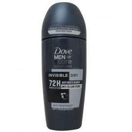 Dove desodorante roll-on 50 ml. Advanced care invisible dry men.