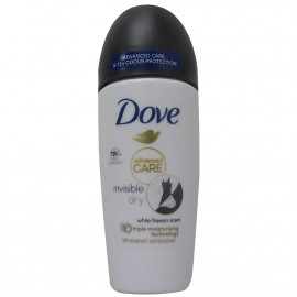 Dove desodorante roll-on 50 ml. Advanced care invisible dry.