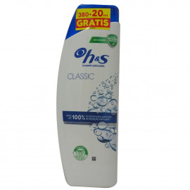 H&S shampoo 380+20 ml. Anticaspa classic clean.