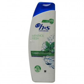 H&S shampoo 300 ml. Anti-dandruff mentol fresh.
