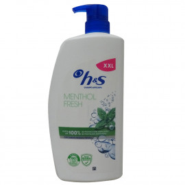 H&S shampoo 1000 ml. Anti-dandruff fresh mint with dispenser.