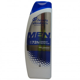 H&S shampoo 400 ml. Anti-dandruff men deep cleansing with charcoal.