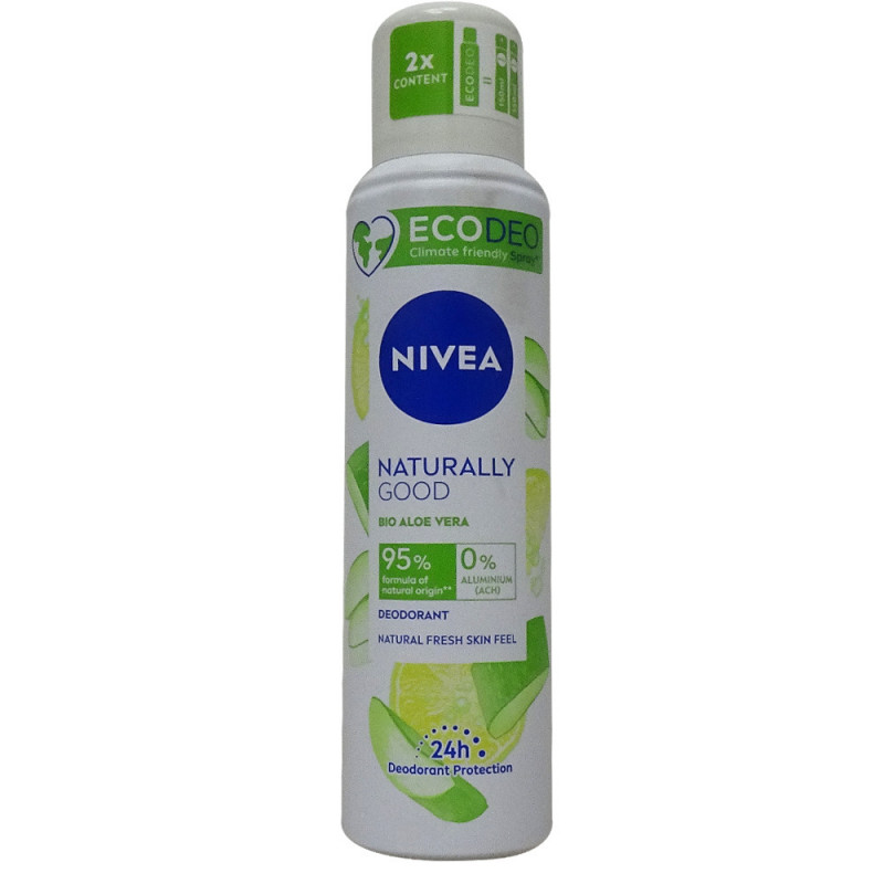 Nivea deodorant spray 125 ml. Naturally Good aloe vera. - Tarraco