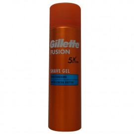 Gillette Fusion 5 shave gel 200 ml. Moisturizer with cocoa butter.