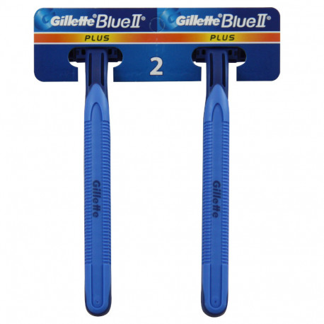 Gillette Blue II plus razor. Blister 2X48 u. Minibox. - Tarraco