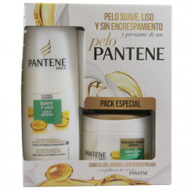Pantene shampoo 360 ml. + hair mask 300 ml. soft & smooth.