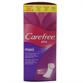 Carefree sanitary towels 20 u. Maxi.