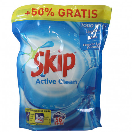 Skip detergente en cápsulas 56 u. Active Clean.